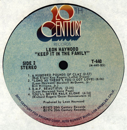 Leon Haywood : Keep It In The Family (LP, Album, Ter)