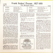 Various : Frank Stokes' Dream (The Memphis Blues 1927-1931) (LP, Comp, RE, RP)