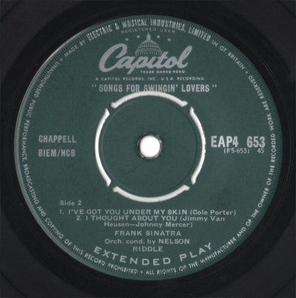 Frank Sinatra : Songs For Swingin' Lovers (Part 4) (7", EP)