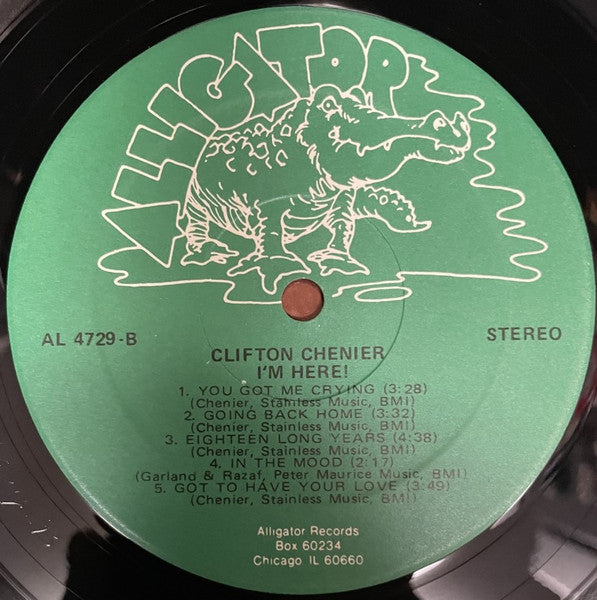 Clifton Chenier And His Red Hot Louisiana Band : I'm Here! (LP, Album)