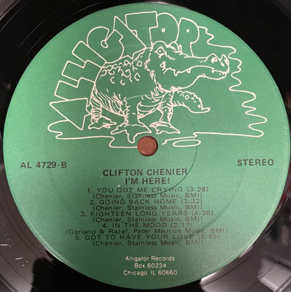 Clifton Chenier And His Red Hot Louisiana Band : I'm Here! (LP, Album)