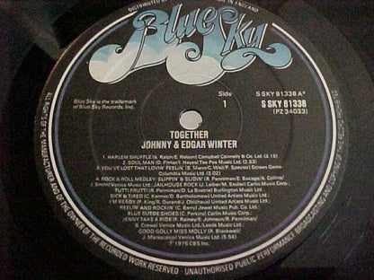 Johnny Winter & Edgar Winter : Together (LP, Album)