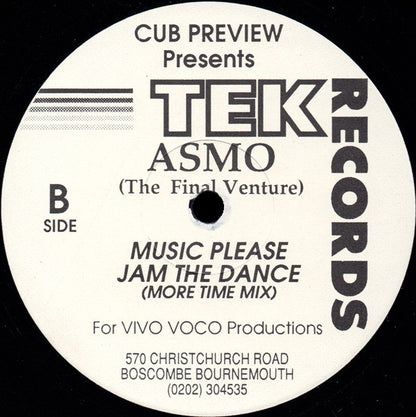 Asmo : Jam The Dance (The Final Venture) (12")