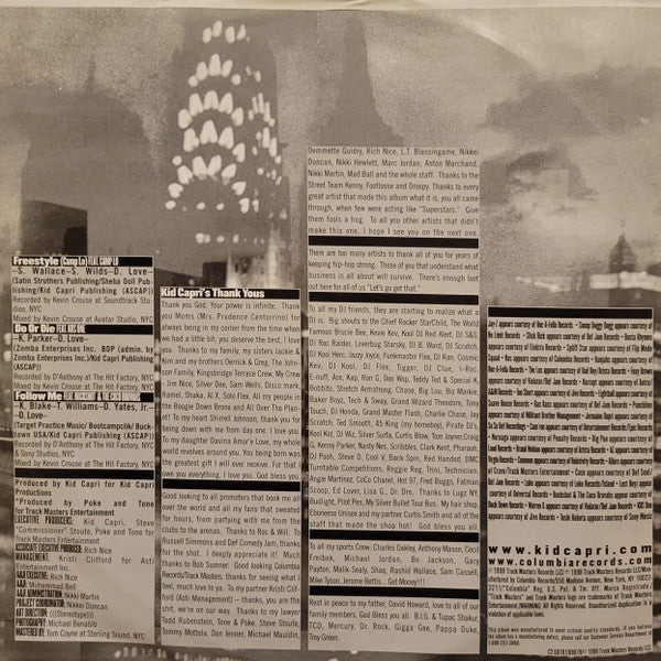 Kid Capri : Soundtrack To The Streets (2xLP, Album)