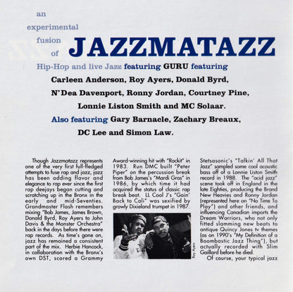 Guru : Jazzmatazz (Volume 1) (CD, Album, Cap)