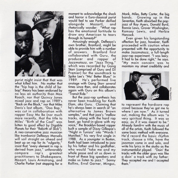 Guru : Jazzmatazz (Volume 1) (CD, Album, Cap)