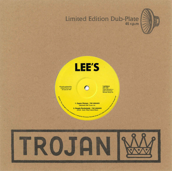 The Uniques / Glen Adams : Gypsy Woman / People Rocksteady / Run Come Dance / I'm Shocking (10", Ltd, RE)