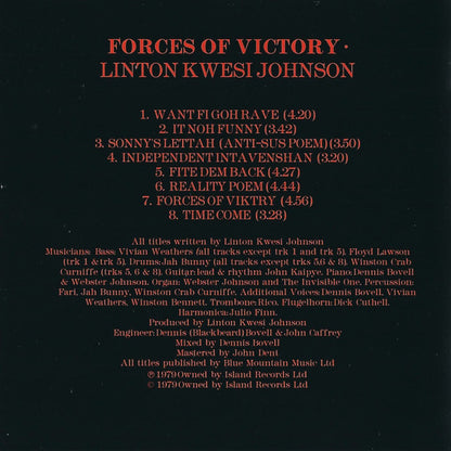 Linton Kwesi Johnson : Forces Of Victory (CD, Album, RE)