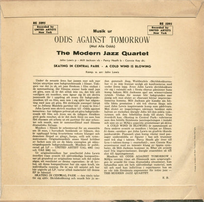 The Modern Jazz Quartet : Music From Odds Against Tomorrow (7", EP)