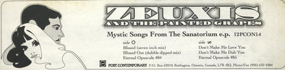 Zeuxis And The Painted Grapes : Mystic Songs From The Sanatorium E.P. (12", Ltd)