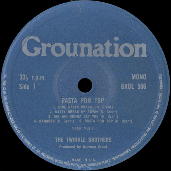 Twinkle Brothers : Rasta Pon Top (LP, Album, Mono)