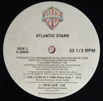 Atlantic Starr : One Lover At A Time (12", Maxi, Spe)