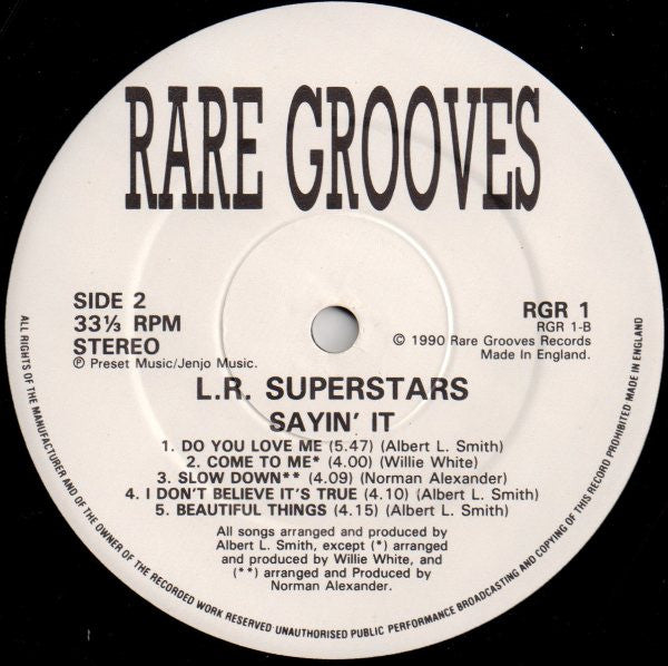 Superstars (3) : Sayin' It (LP, Album)