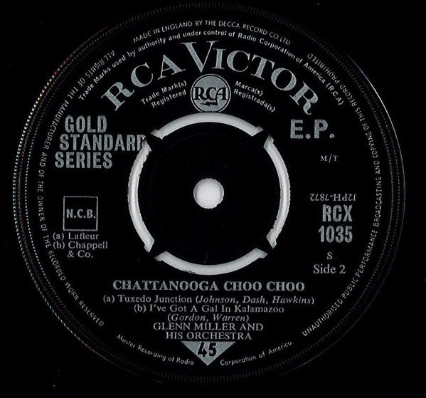 Glenn Miller : Chattanooga Choo Choo (7", EP, 4 P)