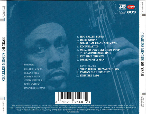 Charles Mingus : Oh Yeah (CD, Album, RE, RM)