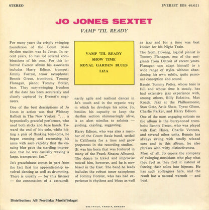 Jo Jones And His Orchestra : Vamp 'Til Ready (7", EP)