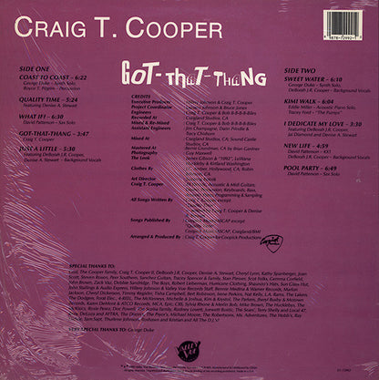 Craig T. Cooper : Got-That-Thang (LP, Album)