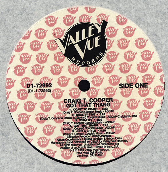 Craig T. Cooper : Got-That-Thang (LP, Album)