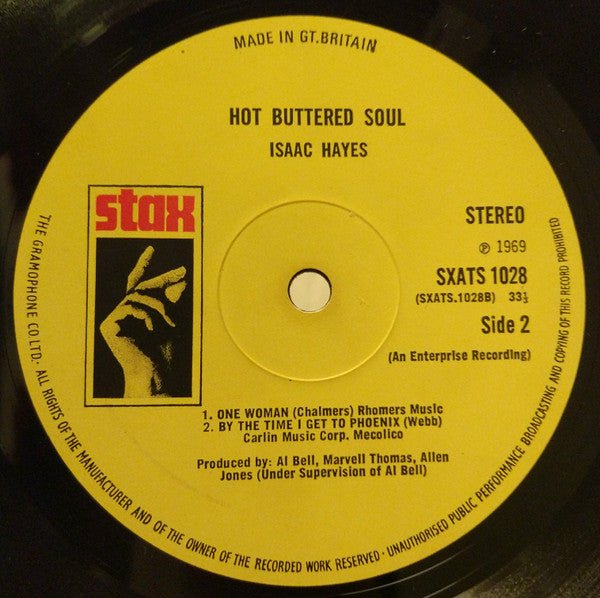Isaac Hayes : Hot Buttered Soul (LP, Album)