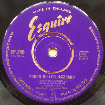 Punch Miller Jazzband : Punch Miller Jazzband (7", EP)