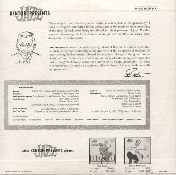 Bill Holman : Bill Holman (2x7", Album, EP, Gre)