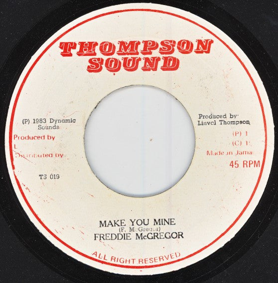 Freddie McGregor : Sinking Sand / Make You Mine (7")