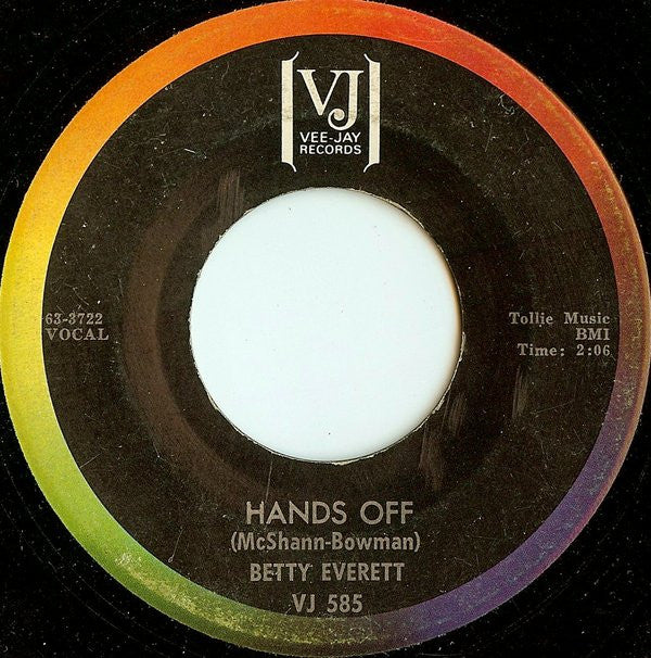 Betty Everett : The Shoop Shoop Song (It's In His Kiss) / Hands Off (7", ARP)