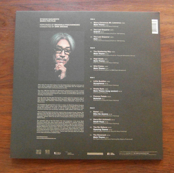 Ryuichi Sakamoto, Brussels Philharmonic Conducted By Dirk Brossé : Music For Film (2xLP, Album, RE, Gat)