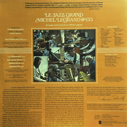 Michel Legrand & Co. : Le Jazz Grand (LP, Album, Gat)