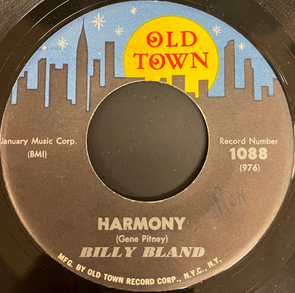 Billy Bland : Make Believe Lover / Harmony (7", Mono)