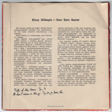 Dizzy Gillespie - Stan Getz Sextet : Talk Of The Town / It Don't Mean A Thing (7", EP)