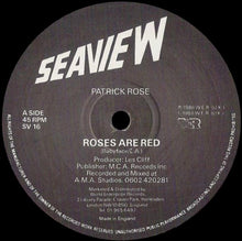 Patrick Rose : Roses Are Red (12")