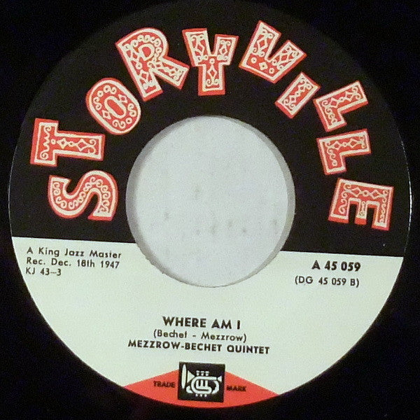 The Mezzrow-Bechet Quintet : Ole Miss / Where Am I (7", Single)