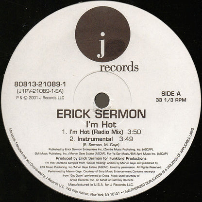 Erick Sermon : I'm Hot (12")