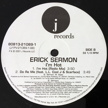 Erick Sermon : I'm Hot (12")