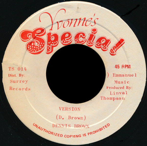 Dennis Brown : My Love (7")