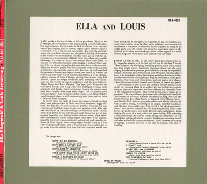 Ella Fitzgerald And Louis Armstrong : Ella And Louis (CD, Album, RE, RM, Dig)