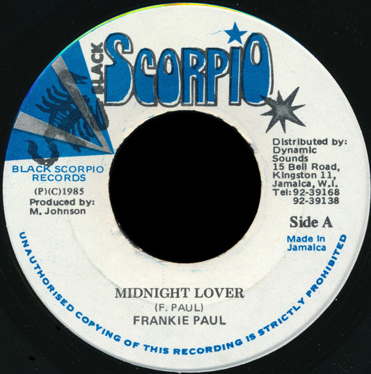 Frankie Paul : Midnight Lover (7")