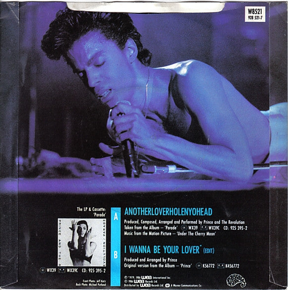 Prince And The Revolution : Anotherloverholenyohead (7", Single)