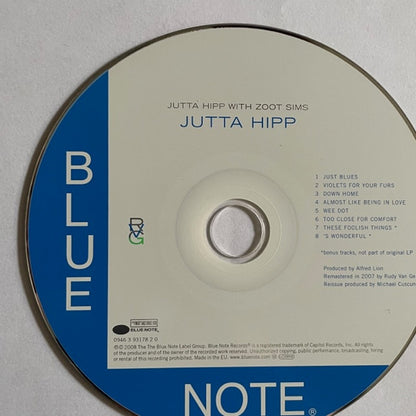 Jutta Hipp With Zoot Sims : Jutta Hipp With Zoot Sims (CD, Album, Mono, RE, RM)
