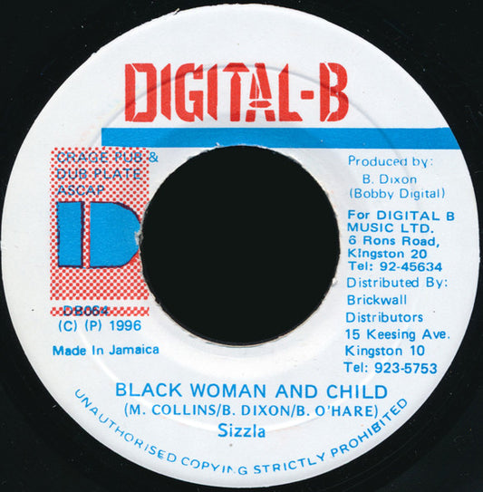Sizzla : Black Woman And Child (7")