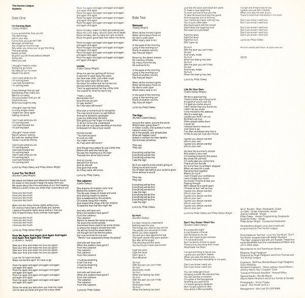 The Human League : Hysteria (LP, Album, Gat)