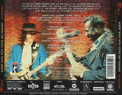 Albert King With Stevie Ray Vaughan : In Session (CD, Album)