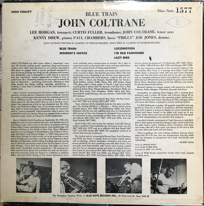 John Coltrane : Blue Train (LP, Album, Mono, RE, ®, )