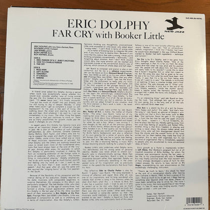 Eric Dolphy With Booker Little : Far Cry (LP, Album, RE)