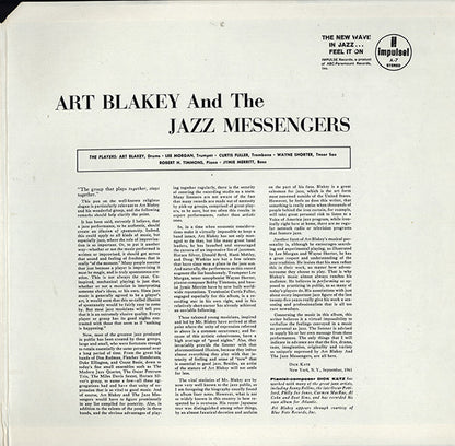 Art Blakey & The Jazz Messengers : Art Blakey! Jazz Messengers! (LP, Album, RP)