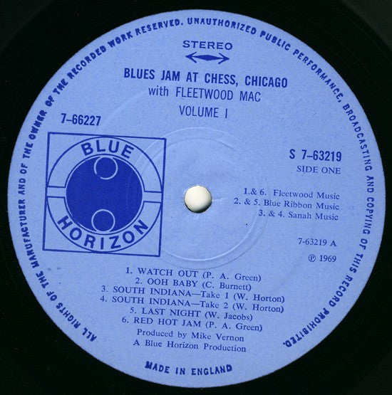 Fleetwood Mac, Otis Spann, Willie Dixon, Walter Horton, J.T. Brown, Buddy Guy, David "Honeyboy" Edwards, S.P. Leary : Blues Jam At Chess (2xLP, Album)