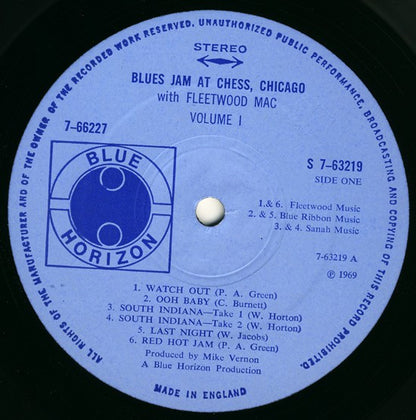 Fleetwood Mac, Otis Spann, Willie Dixon, Walter Horton, J.T. Brown, Buddy Guy, David "Honeyboy" Edwards, S.P. Leary : Blues Jam At Chess (2xLP, Album)