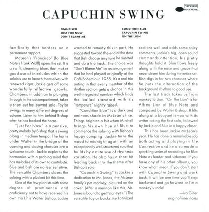 Jackie McLean : Capuchin Swing (CD, Album, RE, RM)
