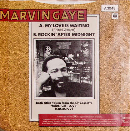 Marvin Gaye : My Love Is Waiting (7", Single, Inj)